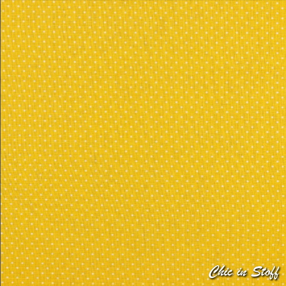 Baumwolle Popeline - Petit Dots Gelb