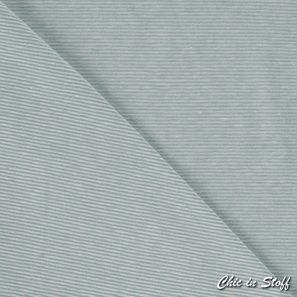 Jersey - Stripe Dusty Mint 1 mm