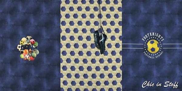 Baumwolljersey Panel Footknights, 150 x 75 cm