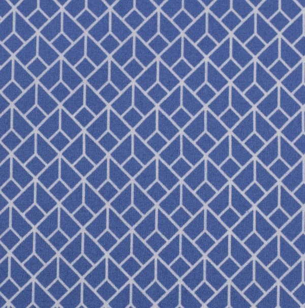 Baumwolle Popeline - Toni Geometrisch Blau
