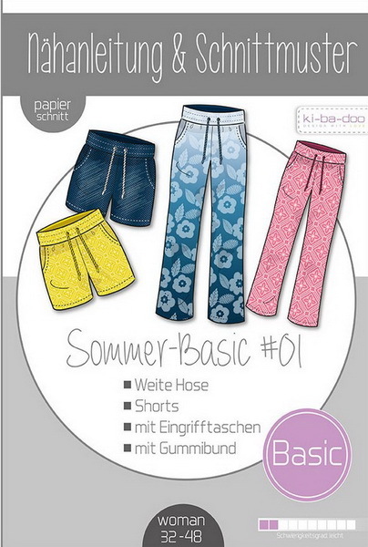 Schnittmuster Ki-ba-doo - Sommer Basic 01 Hose